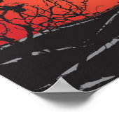 Zwarte vogels poster (Hoek)