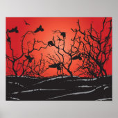 Zwarte vogels poster (Voorkant)