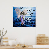 Zwarte vogels poster (Keuken)