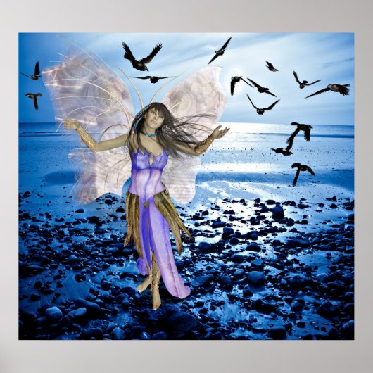 Zwarte vogels poster (Voorkant)