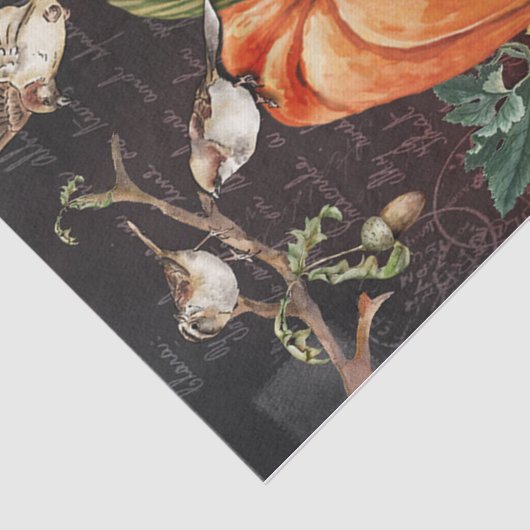 Zwarte vogels tissuepapier (Detail)