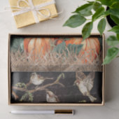 Zwarte vogels tissuepapier (Geschenk)