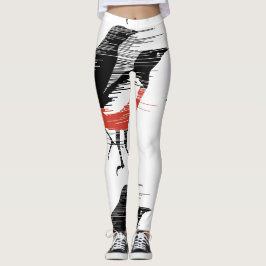 Zwarte Vogels - Winderige Vogels Leggings