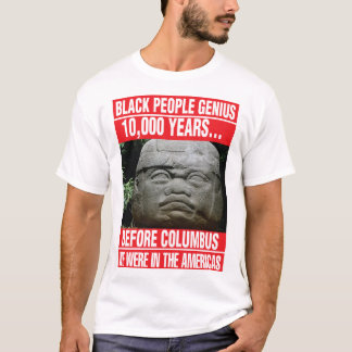 ZWARTE VOLKSGEBONDEN OLMEC IN AMERIKA T-SHIRT