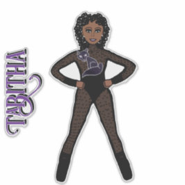 Zwarte vonk Danser #1 sticker