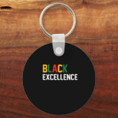 Zwarte voortreffelijke zwart werkblad sleutelhanger (Voorkant)