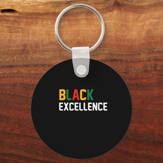 Zwarte voortreffelijke zwart werkblad sleutelhanger (Voorkant)