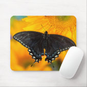 Zwarte vorm van oostelijke tijger muismat (Met muis)