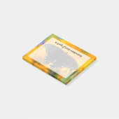 Zwarte vorm van oostelijke tijger post-it® notes (Schuin)