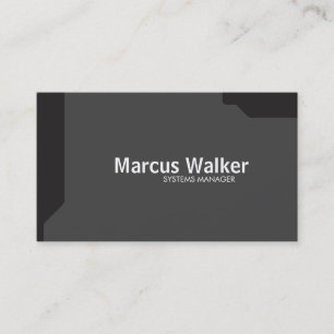 Zwarte vormen Donkergrijs Visitekaartje