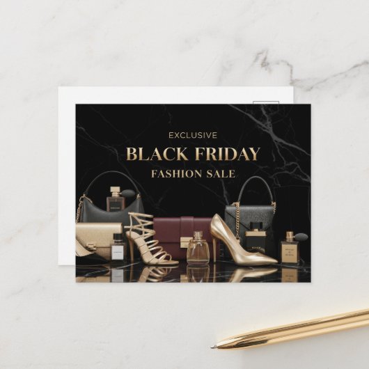 Zwarte Vrijdag Briefkaart (Voorkant / Achterkant in situ)