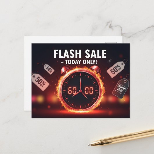 Zwarte Vrijdag Briefkaart (Voorkant / Achterkant in situ)