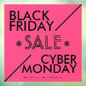 Zwarte Vrijdag Cyber Maandag Verkoop Raamsticker (Vel 3)