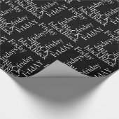 Zwarte Vrijdag Design Cadeaupapier (Hoek)
