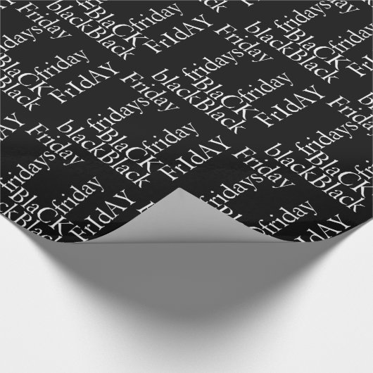Zwarte Vrijdag Design Cadeaupapier (Hoek)