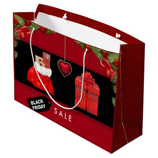 Zwarte Vrijdag Groot Cadeauzakje (Achterkant Gekanteld)