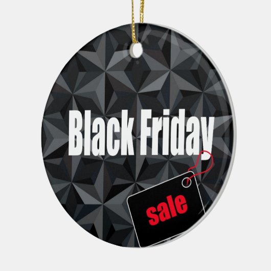 Zwarte Vrijdag Keramisch Ornament (Links)