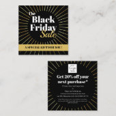 Zwarte Vrijdag na verkoop Klant  Kortingskaartje (Voorkant / Achterkant)