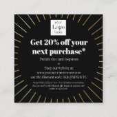 Zwarte Vrijdag na verkoop Klant  Kortingskaartje (Achterkant)