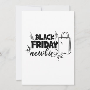 Zwarte Vrijdag Newbie Shopping Funny Shopper Save The Date