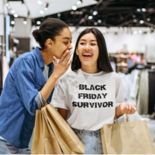 Zwarte Vrijdag Overlevingsvrouw T-Shirt