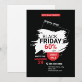 Zwarte Vrijdag Promotie Flyer Sjabloon (Voorkant / Achterkant)