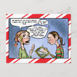 Zwarte Vrijdag Protest Homemade Gift Greep Briefkaart