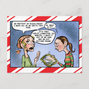Zwarte Vrijdag Protest Homemade Gift Greep Briefkaart