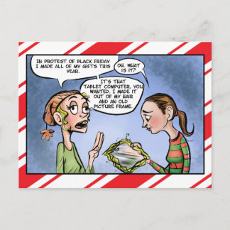 Zwarte Vrijdag Protest Homemade Gift Greep Briefkaart