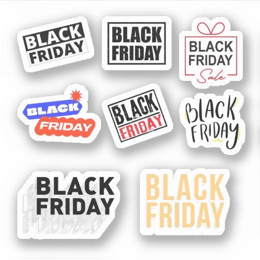 Zwarte Vrijdag Stickers (Voorkant)