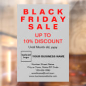 Zwarte Vrijdag Uitverkoop Grijze Ruitstickers Raamsticker (Vel 2)