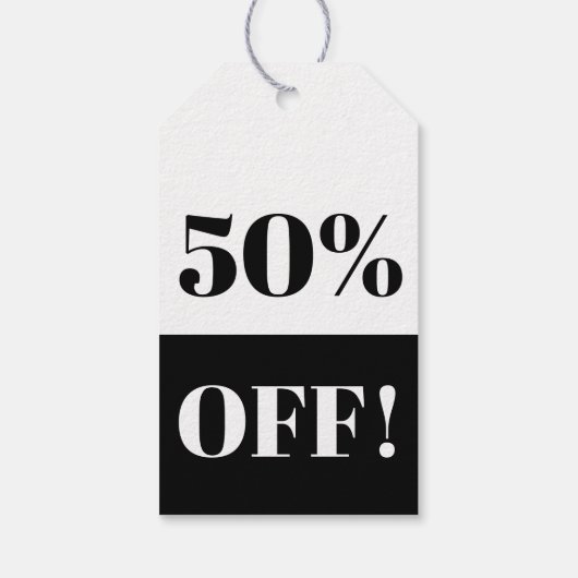 ZWARTE VRIJDAG - VERKOOP % UIT CADEAULABEL (Achterkant)