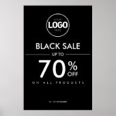 Zwarte Vrijdag Verkoop Zakelijke korting Poster wi (Voorkant)