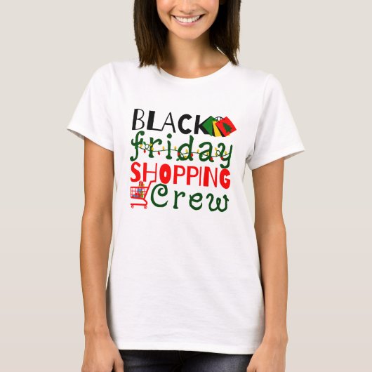 Zwarte Vrijdag Winkelploeg T-shirt (Voorkant)
