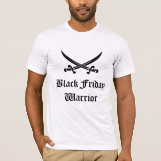 Zwarte vrijdagarrior t-shirt