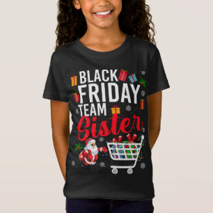 Zwarte vrijdagploeg Zuster Cute Kerstmis Shoping L T-shirt