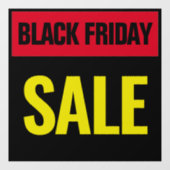 Zwarte vrijdagverkoop Eenvoudig minimalistisch roo Raamsticker (Vel)