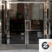 Zwarte vrijdagverkoop Eenvoudig minimalistisch roo Raamsticker (Kantoordeur)