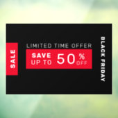 Zwarte vrijdagverkoop raamsticker (Vel 3)