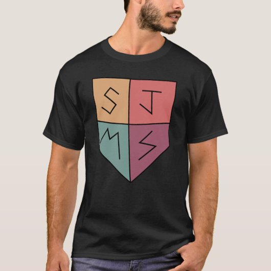 Zwarte vrijdagverkoop! SJMS Shield T-shirt (Voorkant)