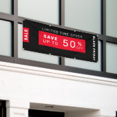 Zwarte-vrijdagverkoopbanner Spandoek (Buitenkant Gebouw)