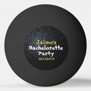 Zwarte vrijgezellenfeest evenement activiteit pingpongbal