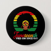 Zwarte Vrijheid Sinds 1865 Juneteenth Ronde Button 7,6 Cm (Voorkant)