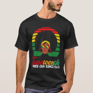 Zwarte Vrijheid Vrij sinds 1865 Juneteenth  T-shirt