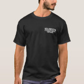 Zwarte vrijwilliger met aangepaste teamnaam T-Shir T-shirt (Voorkant)