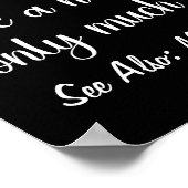 Zwarte Vrouw advocaat Funny Definition advocaten Poster (Hoek)