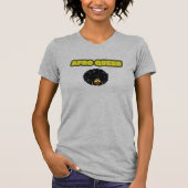 Zwarte Vrouw - Afro Queen, Grijs T-shirt (Voorkant)