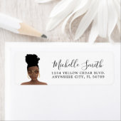 Zwarte Vrouw, beste knoop & goudhandjassen Etiket (Insitu)