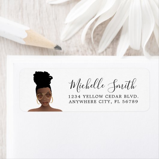 Zwarte Vrouw, beste knoop & goudhandjassen Etiket (Insitu)