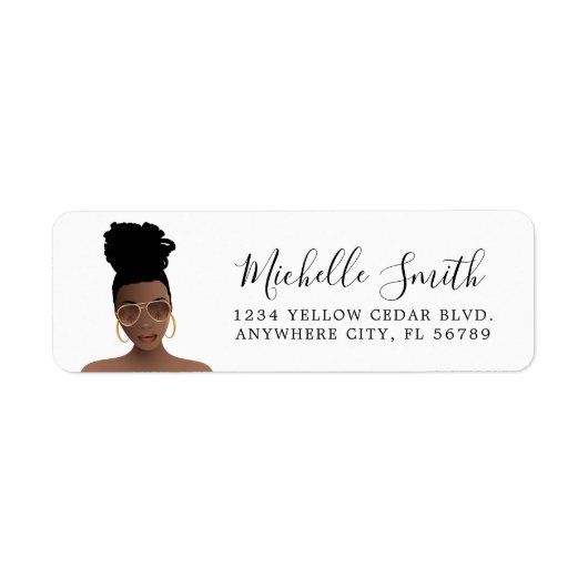 Zwarte Vrouw, beste knoop & goudhandjassen Etiket (Voorkant)